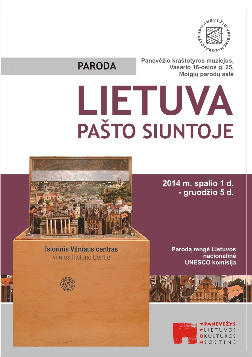 Paroda "Lietuva pašto siuntoje": Vilniaus senamiestis - UNESCO pasaulio paveldo objektas Paroda "Lietuva pašto siuntoje": Vilniaus senamiestis - UNESCO pasaulio paveldo objektas